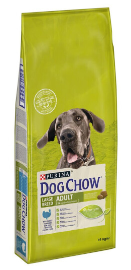 Dog Chow Large Breed Voksen Kalkun Hundemat 14 kg Dog Chow Large Breed Voksen Kalkun Hundemat 14 kg