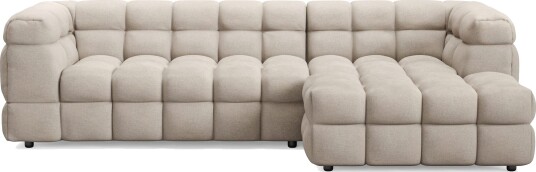 Elise 4 seters Sofa med Sjeselong Høyre Beige Elise 4 seters Sofa med Sjeselong Høyre Beige