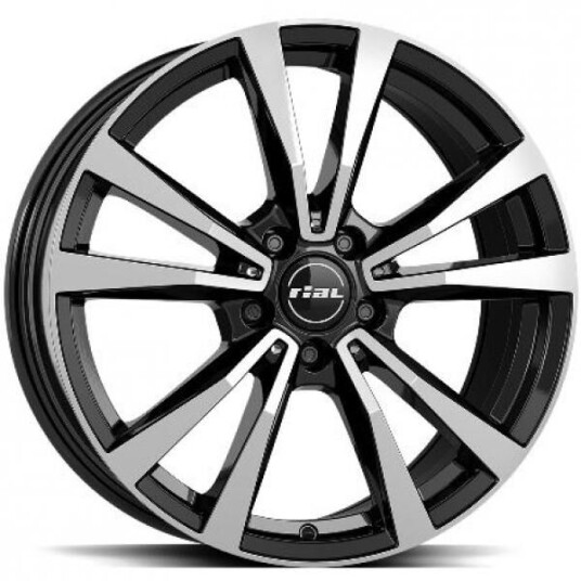 Rial M12x Diam Black Pol 8x19 5x112 ET52 B66.6