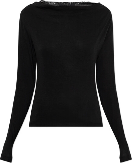 AllSaints Dame Topper Svart 2XS,