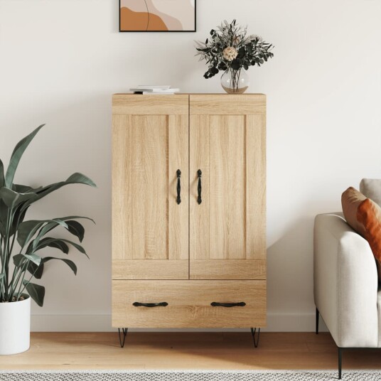 Highboard sonoma eik 69,5x31x115 cm konstruert tre Highboard sonoma eik 69,5x31x115 cm konstruert tre