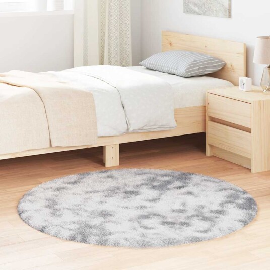  Flossteppe med lang luv NAVARRA lysegrå 120x120 cm polyester 8721158558923