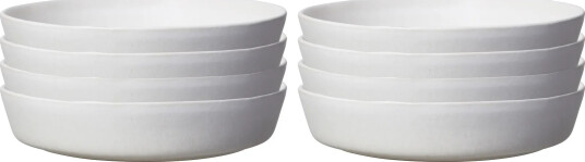 Scandi Living Sandsbro pastatallerken offwhite Ø23 cm 8 pk