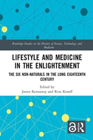 Lifestyle and Medicine in the Enlightenment
