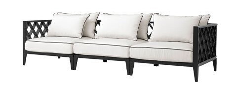 Ocean Club sofa, 3-seter, svart