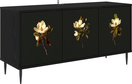 vidaXL TV skap BREMEN 102 x 33 x 51 cm Svart eik Konstruert tre vidaXL TV skap BREMEN 102 x 33 x 51 cm Svart eik Konstruert tre