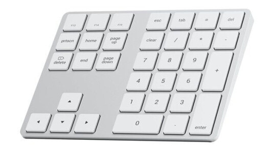 Satechi Bluetooth Numpad Trådløs Tastatur Sølv Satechi Bluetooth Numpad Trådløs Tastatur Sølv