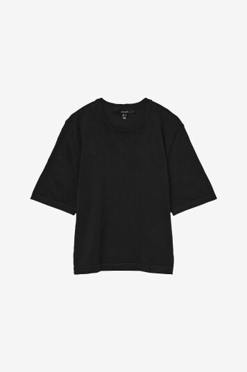 Vero Moda - Topp vmSilje 2/4 O-neck Oversize - Svart Vero Moda - Topp vmSilje 2/4 O-neck Oversize - Svart