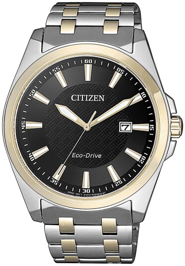 Citizen Herreklokke BM7109 89E Eco Drive 180 Sort/Gulltonet stål Citizen Herreklokke BM7109 89E Eco Drive 180 Sort/Gulltonet stål