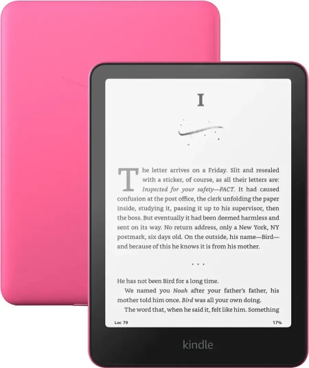 Amazon Kindle Paperwhite 7" 16GB E-bokleser 12. Generasjon Bringebær