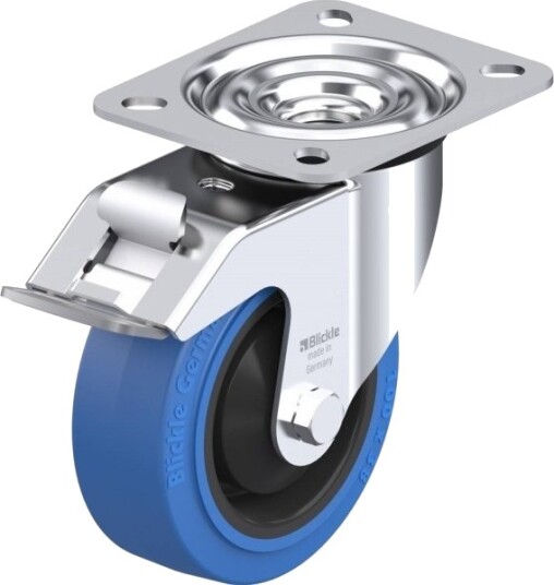 Blickle 605071 Le-Poev 100Ka-Fi-Sb Styrehjul Med Bremse Hjuldiameter 100 Mm Bæreevne (Maks.) 150 Kg 1 Stk