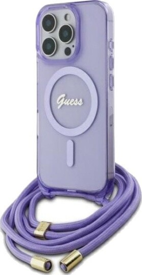 Guess Crossbody Cord MagSafe-deksel til iPhone 16 Pro - Lilla