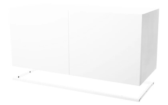 Zweed Molto 840 skapmodul Hvit, inkl. hvit metallramme