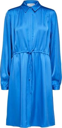 Selected Femme Thea Ls Short Dress Nebulas Blue 38