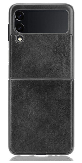 INCOVER Samsung Galaxy Z Flip3 (5G) Enkel Skinn Bakdeksel - Svart INCOVER Samsung Galaxy Z Flip3 (5G) Enkel Skinn Bakdeksel - Svart