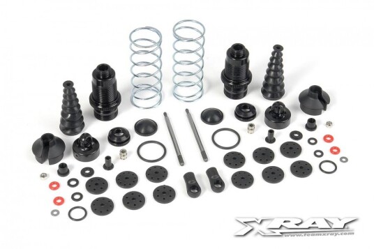Xray 358104 XB9 Front Shock Absorbers + Boots Complete Set 2 Xray 358104 XB9 Front Shock Absorbers + Boots Complete Set 2