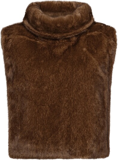 Dante6 Dante6 Lucu Faux Fur Waistcoat   CHESTNUT   One Size