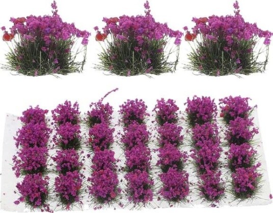 Miniatyrblomster til Modelljernbane Lilla 11 x 6 cm