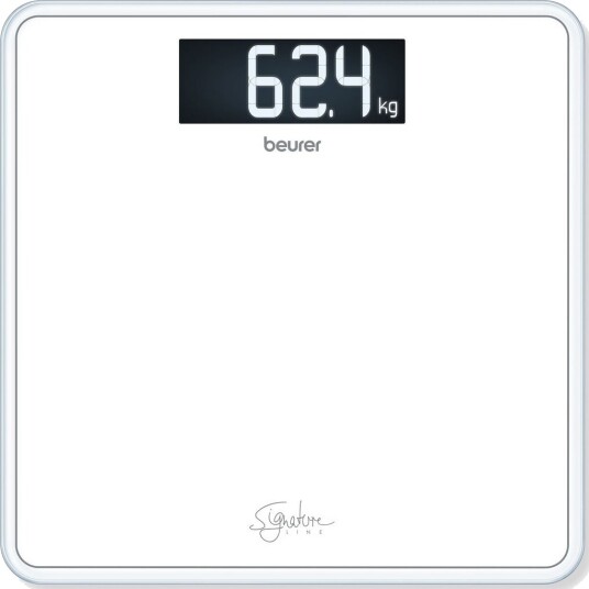 Beurer GS 400 Bathroom Scale Glass  White  5 Year warranty