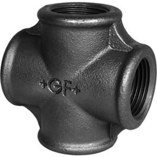 Sort Kryss 1/2"