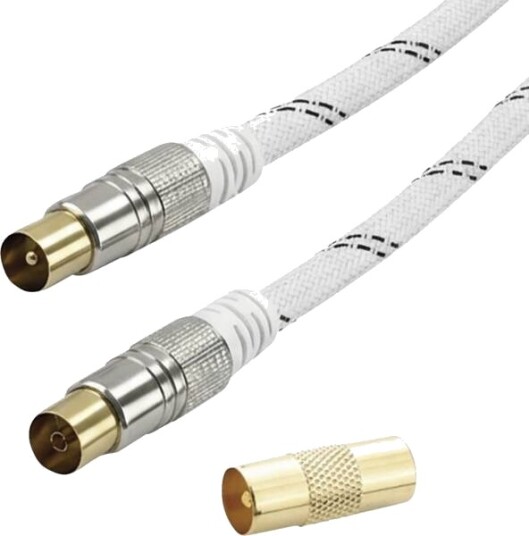 Vivanco Vvacabmf150hqw 1,5 M Koaksial Koaksial Hvit