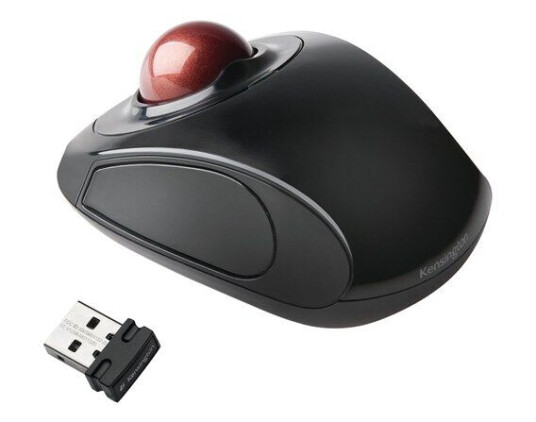 Kensington Mus Trackball trådløs Orbit® - Mus - Laser - 2 - Rød