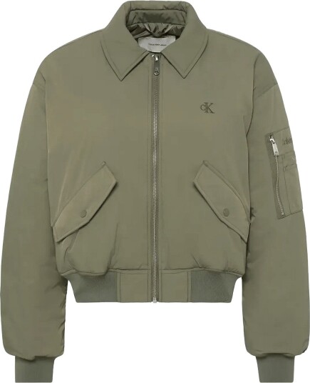 Calvin Klein Jeans Nylon Short Filled Bomber   DUSTY OLIVE   XL