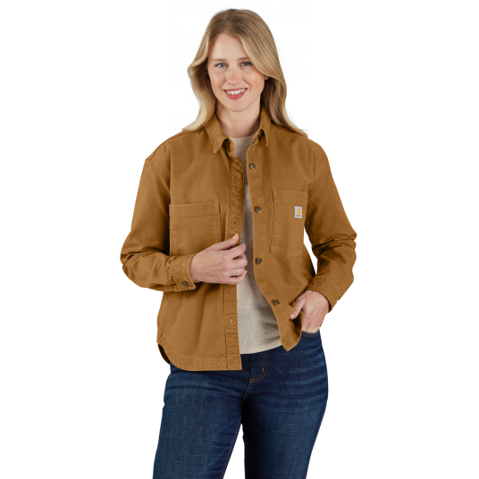 Carhartt Heavyweight duck Overshirt Dame Carhartt® brown S Carhartt Heavyweight duck Overshirt Dame Carhartt® brown S