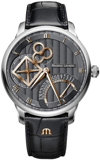 Maurice Lacroix Herreklokke MP6058 SS001 310 1 Masterpiece Grå/Lær