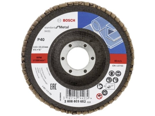 Bosch Lamellskive X431 2608603652 115 mm K40