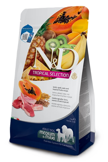 Farmina Hundefôr N&D Tropical Selection Lam 10 kg Tørrfôr til Voksne Hundar