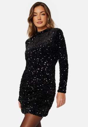 VERO MODA Bella LS Short Dress Black Details: Black M