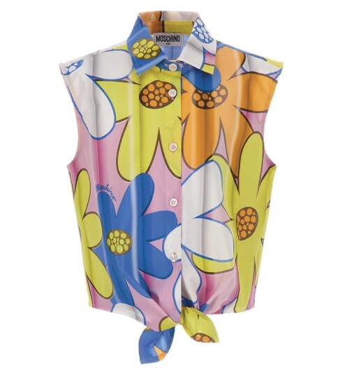 Moschino Skjorte Rosa/Blå/Gul 10 år 140 Skjorte K/E Flerfarget Moschino Skjorte Rosa/Blå/Gul 10 år 140 Skjorte K/E Flerfarget
