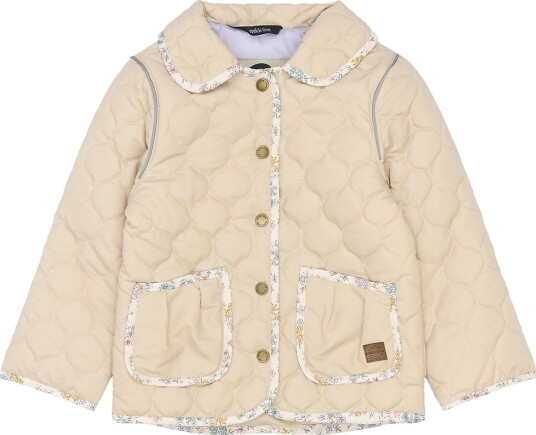 Mikk line Quilted Jacket Collar Beige 134