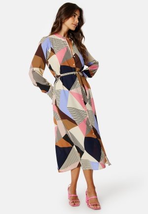 ONLY Simone Life Midi Shirt Dress Confetti AOP: Poetic S
