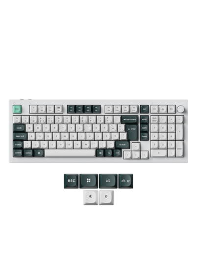 Keychron Q5 HE 96% Trådløst Gamingtastatur med Gateron 2.0 Magnetiske Brytere Hvit Keychron Q5 HE 96% Trådløst Gamingtastatur med Gateron 2.0 Magnetiske Brytere Hvit