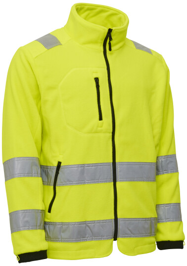 Elka Synlighetsfleecejakke Zip In 150014r Gul Str. 3XL