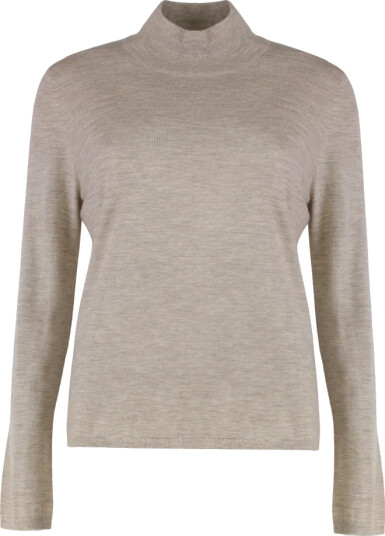 Max Mara Dame Strikkevarer Beige S,