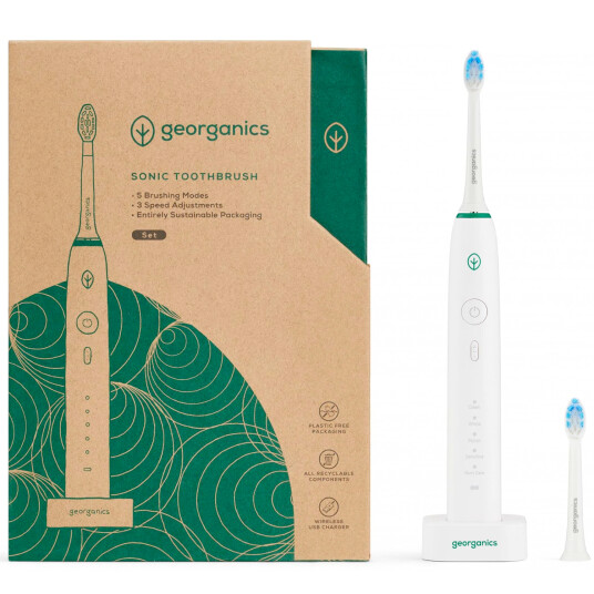 GEORGANICS Elektrisk tannbørste Sonic 50000 spm GEORGANICS Elektrisk tannbørste Sonic 50000 spm