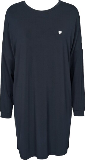 Missya Softness Ls Night Dress - BLUEBERRY BLUE - XS