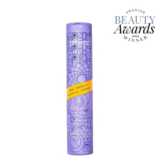 Amika Bust Your Brass Lilla Shampoo for Blondt Hår 275 ml