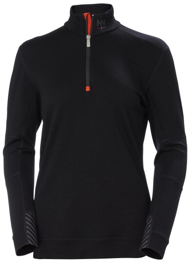 Helly Hansen Workwear Lifa Merino 75210_990 Undertrøye svart dame Str. L Klær