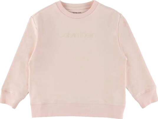 Calvin Klein Collegegenser Logo Mangankalsitt Rosa Calvin Klein 2 år 92 Collegegenser