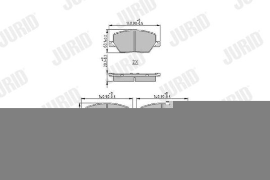 Bremseklosser JURID 573610J