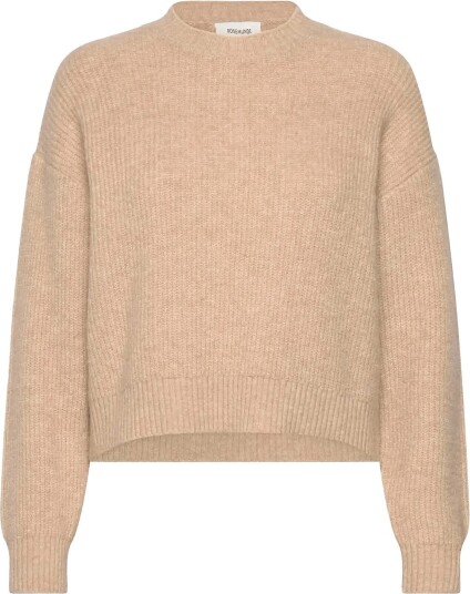 Rosemunde Kids Rktinker Wool  Blend Ls Short O Neck   OAT MEAL MELANGE   164