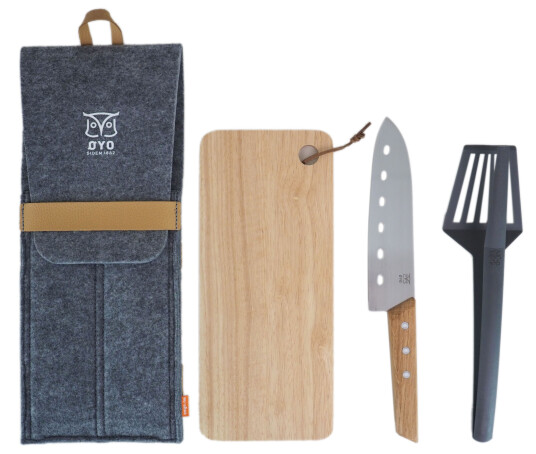 Øyo Trio Hiking Knifeset OneSize, Grey/Beige Øyo Trio Hiking Knifeset OneSize, Grey/Beige