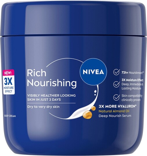 NIVEA Body Cream Rich Nourishing Jar 400ml