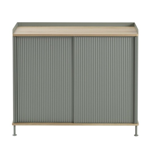 Muuto Enfold sidebord, h?yt Oak-dusty green