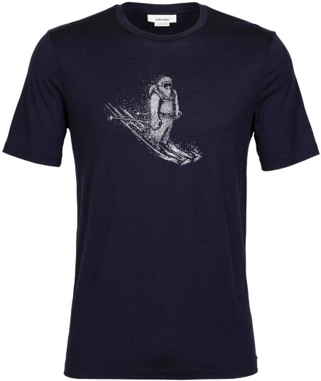 Icebreaker Tech Lite Ii Ss Tee Skiing Yeti Herre Ib/Midnight Navy XL