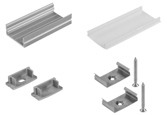 EuroLite Mounting Set U-Profile 20mm For Led Strip